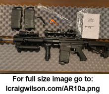 PSA GEN3 PA10 20" RIFLE and Accessories