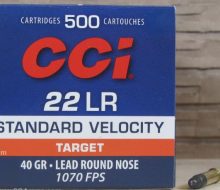 CCI Rimfire 22LR Standard Velocity 40 Grain Lead Round Nose 1070 FPS 500 Round Brick 1
