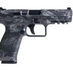 Canik TP9SF Full Size 9MM 18+1 2 Mags 4.46inch Barrel Tiger Dark Gray Serrated Steel Slide Poly Frame