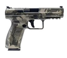 Canik TP9SF Full Size 9MM 18+1 4.46Inch Barrel Woodland Camo 2 Mags