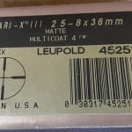 Leupold 2.5-8x36 Pistol scope
