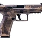 Canik TP9SF Full Size 9MM 18+1 4.46Inch Barrel Woodland Bronze Camo 2 Mags