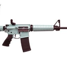 Ruger AR-556-223 Black-Turquoise 1