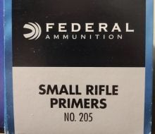 Small Rifle Primers No 205
