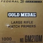 Large Rifle Match Primers No GM210M