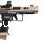 Canik TTI Combat W Optic 9MM 18+1 4.60inch Fluted-Ported Barrel Burnt Bronze Cerakote MaCanik M03 Comptetiton Red Dot