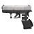 Glock 43X 9MM Black Frame Silver Slide