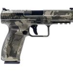 Canik HG4865WGN TP9SF Full Size 9MM 18+1 4.46Inch Barrel Woodland Camo 2 Mags 787450879270 1