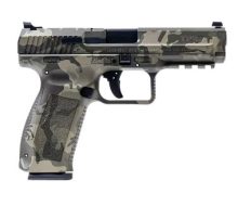 Canik HG4865WGN TP9SF Full Size 9MM 18+1 4.46Inch Barrel Woodland Camo 2 Mags 787450879270 1
