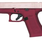 Glock 43X MOS 9MM 10+1 2 Mags Pink Cerakote Slide Happy Hour Cerakote Frame