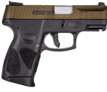 Taurus 1-G2C93A-12 G2C Compact 9MM 12+1 2 Mags 3.26 Matte Stainlerss Steel Burnt Bronze Black Polymer Frame 725327619734 1