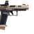 Canik TTI Combat W Optic 9MM 18+1 4.60inch Fluted-Ported Barrel Burnt Bronze Cerakote MaCanik M03 Comptetiton Red Dot
