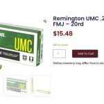 Remington .223 UMC.