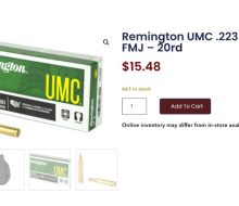 Remington .223 UMC.