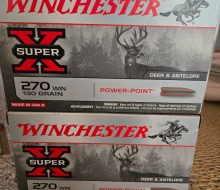 rifle 270 WIN 130 grain 2 boxes
