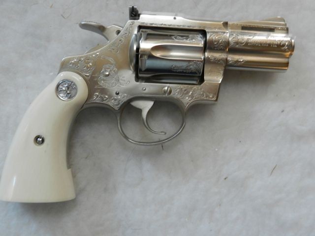 Colt Diamondback 38 Nickel Engraved.5 Colt Diamondback 38 Nickel Engraved.5