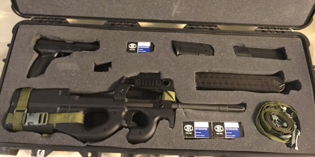 PS90 With 5.7 pistol and Pelican Case.1 PS90 With 5.7 pistol and Pelican Case.1