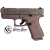 Glock 43X Glitter Slide Gallaxy Champagne Glitter Gunz