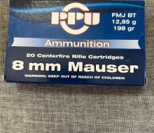 PPU 8mm Mauser fmj
