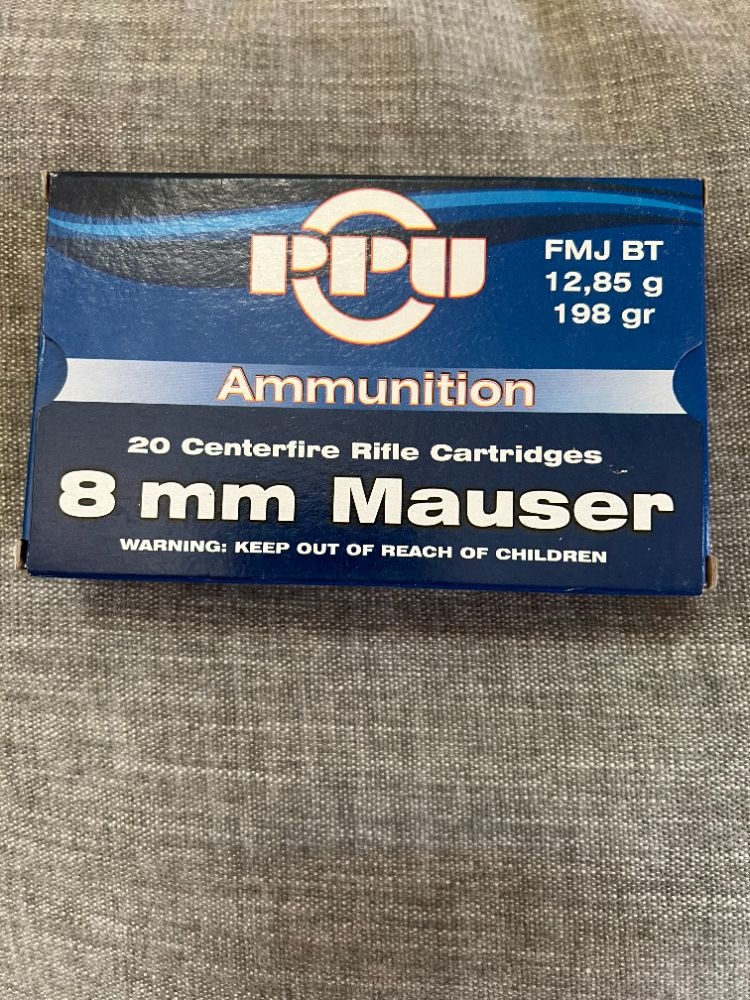 PPU 8mm Mauser fmj PPU 8mm Mauser fmj
