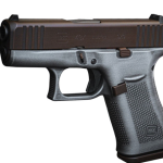 Glock 43X 9MM Silver Brown Pillage 10+1 3.41Inch Barrel