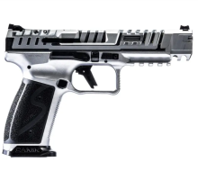 Canik SFX Rival S Chrome 9MM 18+1 2 Mags 5.2Inch Barrel 8.27Inch Overall Red Dot Ready