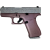 Glock 43X Glitter Slide Gallaxy Glitter Blush Diamond Gunz Frame