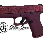 Glock 43X Glitter Slide Gallaxy Glitter Black Cherry Glitter Gunz