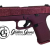 Glock 43X Glitter Slide Galaxy Glitter Black Cherry Glitter Gunz